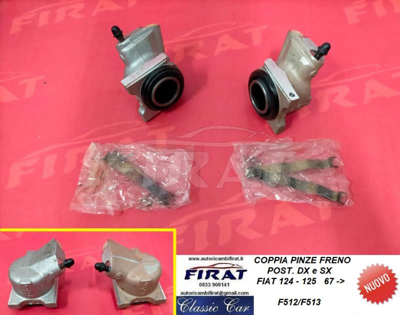 PINZE FRENO FIAT 124 - 125 POST.DX E SX